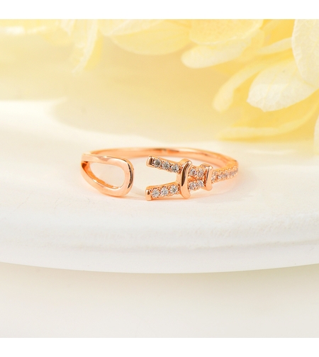 Пръстен розово позлатяване Айфеловата кула | Колекция Rose Gold | Бижута Invoke.bg