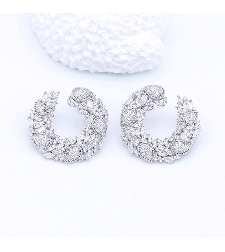 СРЕБЪРНИ ОБЕЦИ С ЦИРКОНИ - 2700000068380