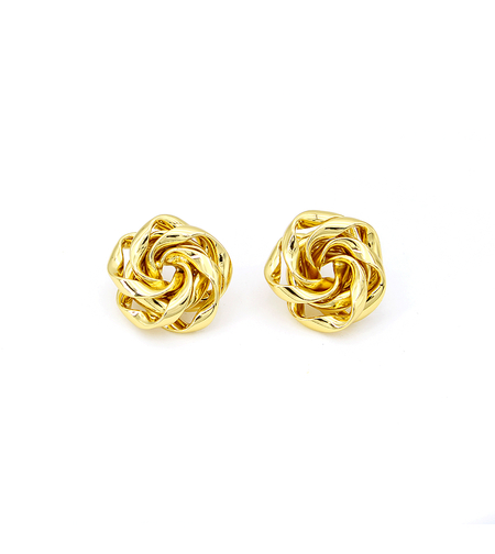 Earrings yellow gold plating 2405112599462 | Desert Shine Collection