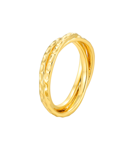 Пръстен жълто позлатяване 2405112600915 | Колекция Desert Shine