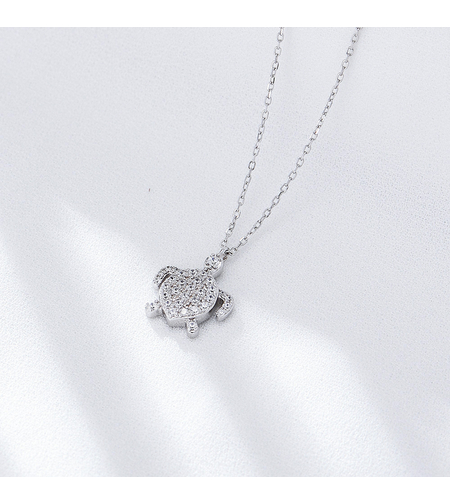 Нежно сребърно колие костенурка | колекция Delicate Silver