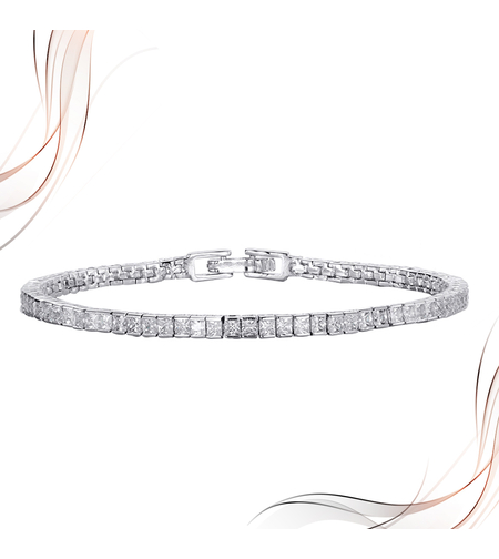 Сребърна тенис гривна | Колекция Silver Premium | Бижута Invoke.bg