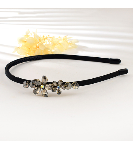CRYSTAL FLOWER HAIR BANDJEWELRY ACRYLIC