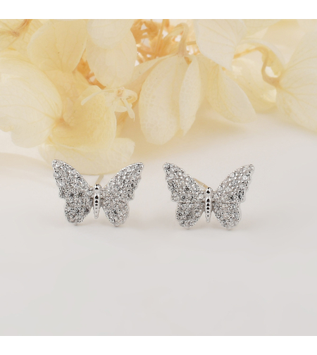 Ежедневни сребърни обеци пеперуди | колекция Delicate Silver | Бижута Invoke.bg