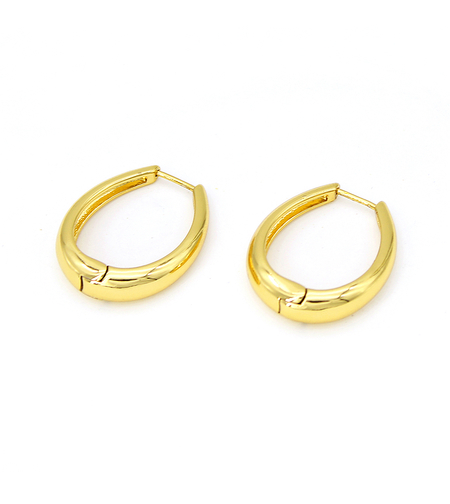 Обеци жълто позлатяване халки 2405112599370 | Колекция Desert Shine