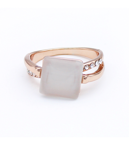 Пръстен розово позлатяване котешко око | Колекция Rose Gold | Бижута Invoke.bg