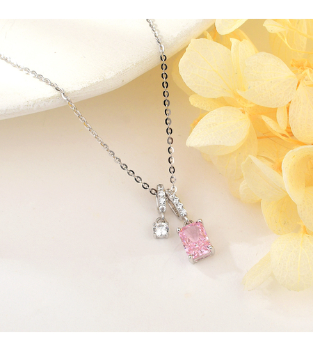 PINK SHINE CRUSHED ICE NECKLACE