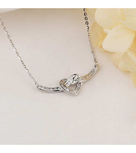 Нежно сребърно колие сърце 2700000059098 | колекция Delicate Silver | Бижута Invoke.bg