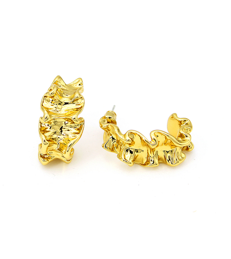 Earrings yellow gold plating 2405112599240 | Desert Shine Collection