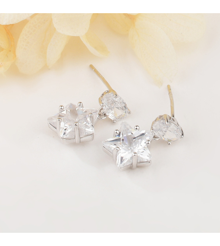 Ежедневни сребърни обеци звезди | колекция Delicate Silver | Бижута Invoke.bg