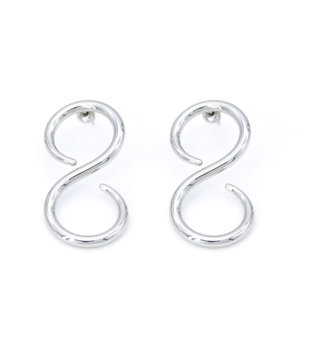 Earrings white gold plating 8 | Desert Shine Collection