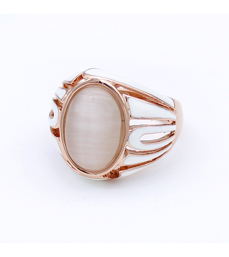 Пръстен розово позлатяване котешко око | Колекция Rose Gold | Бижута Invoke.bg