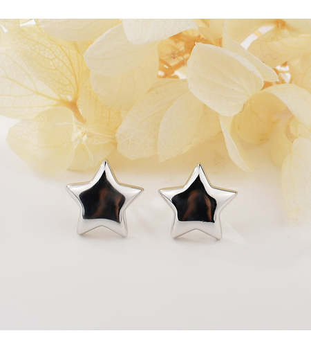 Сребърни обеци по ухото звезди | колекция Delicate Silver | Бижута Invoke.bg