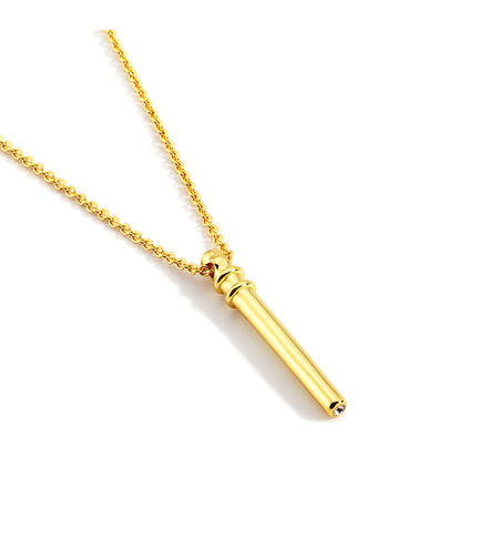 Yellow gold plated necklace 2405112598953 | Desert Shine Collection