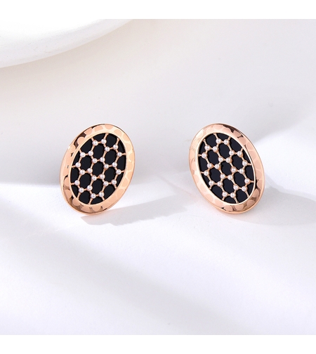 Обеци розово позлатяване мини перли | Колекция Rose Gold | Бижута Invoke.bg