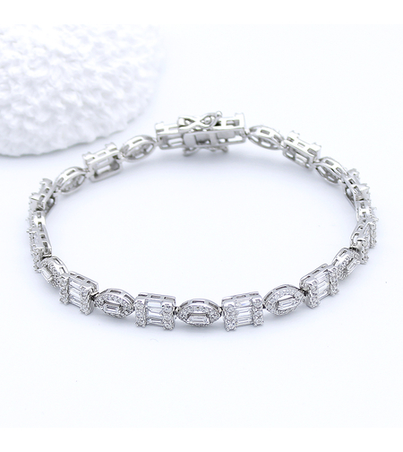 Сребърна тенис гривна | Колекция Silver Premium | Бижута Invoke.bg