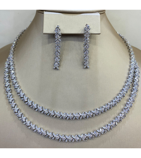 Сребърен комплект Звезди | Колекция Silver Premium | Бижута Invoke.bg