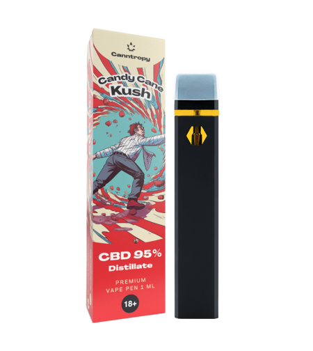 Canntropy CBD еднократен вейп Candy Cane Kush, CBD 95%, 1 ml