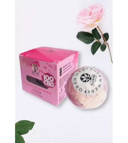 Elixyd CBD Подхранваща бомбичка за вана, Sea of Rose