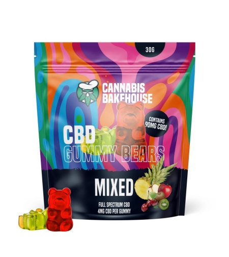 Cannabis Bakehouse CBD gummies, Желирани Бонбони Микс, 90mg