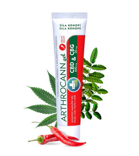Загряващ конопен гел с CBD и CBG, 75 ml