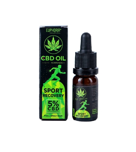 Euphoria 5% CBD масло Sport Recovery, капки 10мл