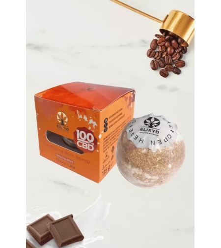 Elixyd CBD Подхранваща бомбичка за вана, Choco Late