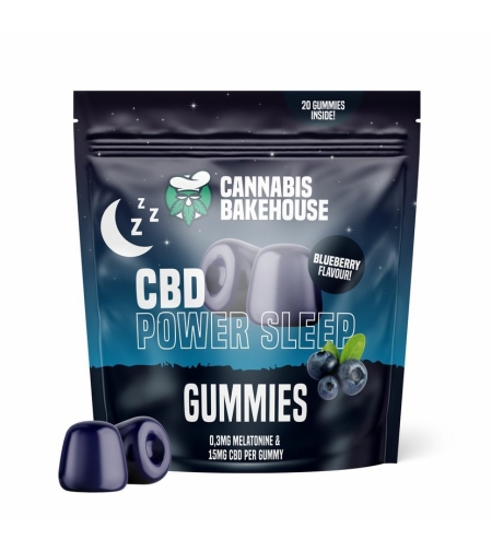 Желирани бонбони Cannabis Bakehouse CBD Power Sleep Gummies 300 mg, 20 бр. x 15 mg CBD