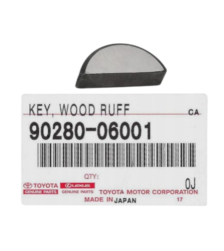 Шпонка за колянов вал за ТОЙОТА АВЕНСИС КОРОЛА TOYOTA AVENSIS COROLLA 9028006001 90280-06001 OEM TOYOTA