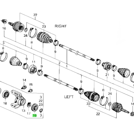 Семеринг полуоска ХОНДА ЦРВ 2 АКОРД ФРВ ХРВ HONDA CR-V ACCORD FR-V HR-V 91260S0A003 91260-S0A-003 OEM HONDA