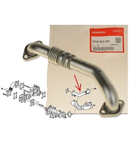 Тръба за егр за ХОНДА ЦРВ HONDA CR-V EGR18725-RL0-G02 18725RL0G02 OEM HONDA