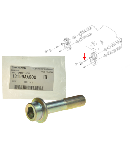Болт зъбно колело разпределителен вал СУБАРУ ФОРЕСТЪР ИМПРЕЗА ЛЕГАСИ SUBARU 13199AA000 13199-AA000 OEM SUBARU