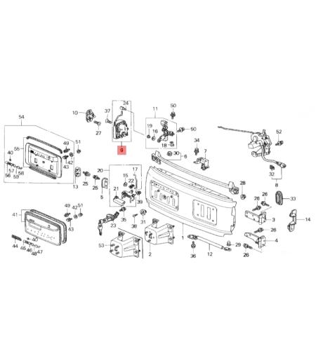 Ключалка за багажник ХОНДА ЦРВ 1 HONDA CR-V 74815S10003 74815-S10-003 OEM HONDA