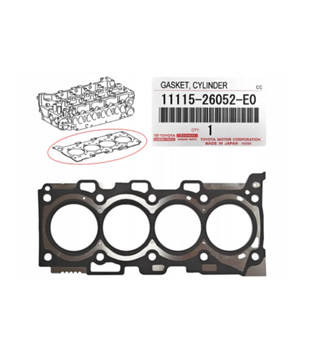 Гарнитура глава за ТОЙОТА АВЕНСИС КОРОЛА РАВ 4 АУРИС TOYOTA AURIS 1111526052E0 11115-26052-E0 OEM TOYOTA