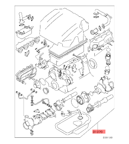 Комплект гарнитури за МИТСУБИШИ ПАДЖЕРО MITSUBISHI PAJERO 3.2 DI-D V68 V78 4M41 ME993451 ME993452 ME993453 ME993454