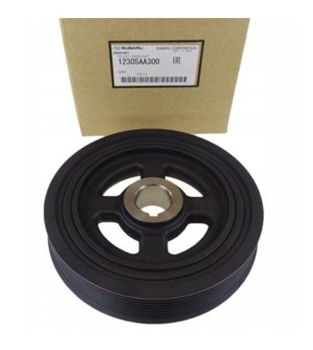 Демпферна шайба за колянов вал СУБАРУ ФОРЕСТЪР ИМПРЕЗА ЛЕГАСИ АУТБЕК SUBARU 12305AA300 12305-AA300 OEM SUBARU