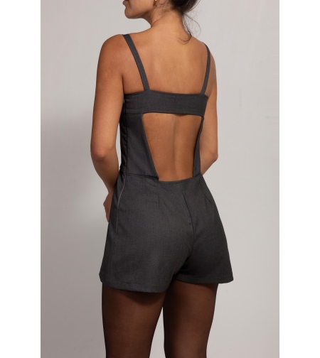 MORAN GREY PLAYSUIT