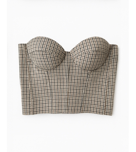 NESSA CHECKED CORSET