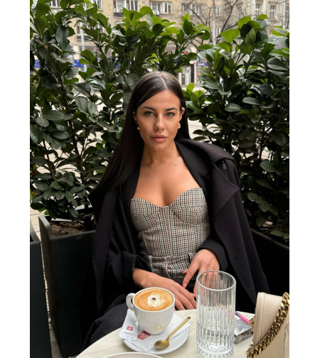 NESSA CHECKED CORSET