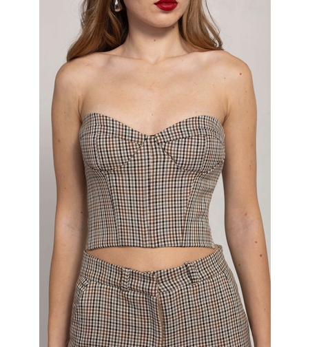 NESSA CHECKED CORSET