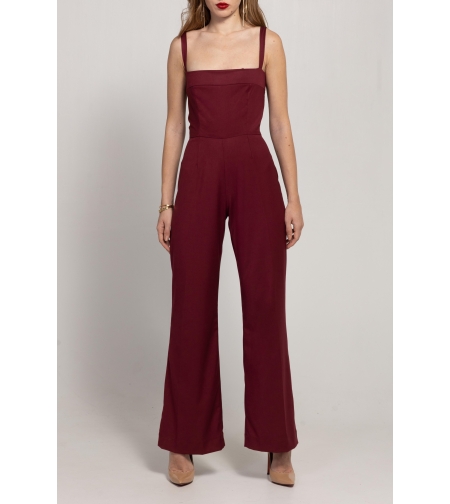 MAROON JUMPSUIT