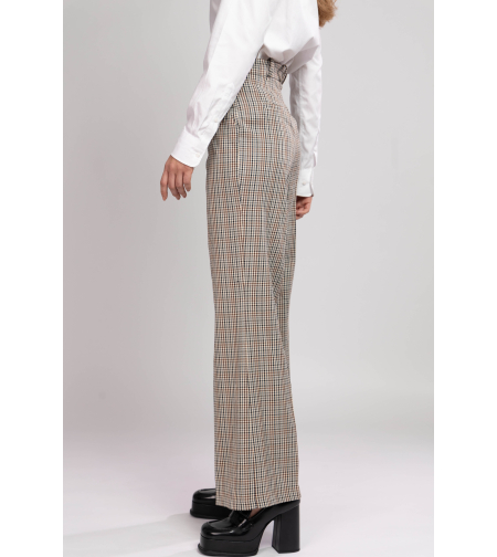 AYLA CHECKED TROUSERS