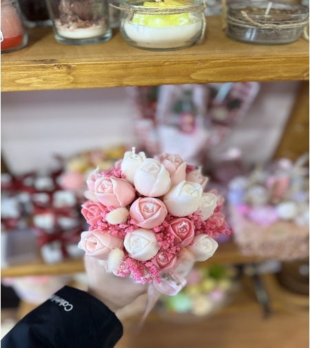 Аранжиран букет от ароматни свещи – 