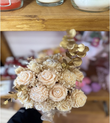 Аранжиран букет от ароматни свещи