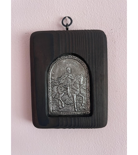 Ръчно изработена икона Св.Мина