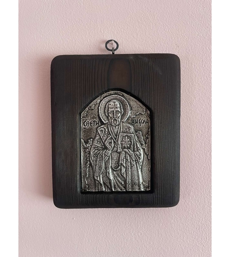 Ръчно изработена икона Свети Никола