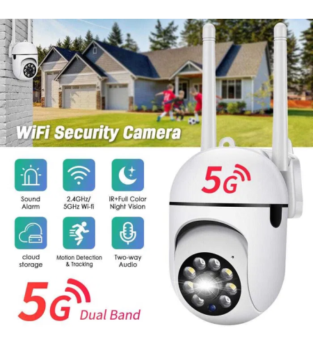 Full HD 5G Security Camera with SIM Card slot
