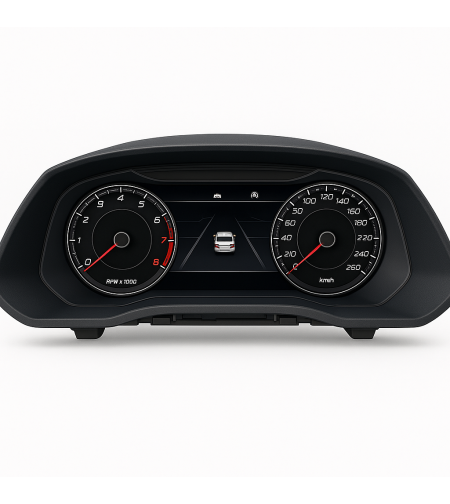 Дигитален километраж за Skoda Superb MK2 (2010–2015) 12.3'' LCD Табло