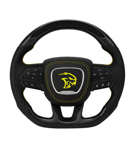 Карбонов Hellcat спортен волан за Dodge Charger / Challenger