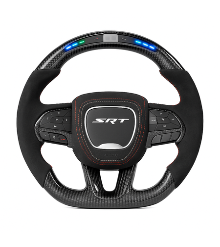 Карбонов спортен волан SRT с LED за Dodge Charger/Challenger